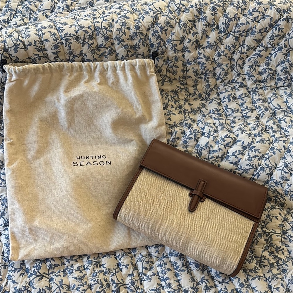 Hunting Season Beige and Brown Clutch